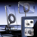 K007 Strong Magnetic Car Phone Holder Foldable Design 360° Adjustable Vacuum Mount for Car/Desk/Bathroom/Universal Use